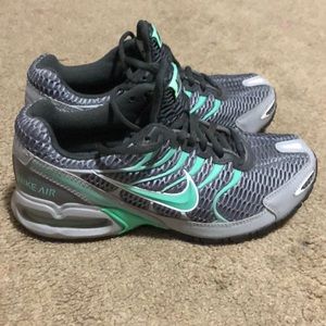 Grey, Silver & Teal Nike Torch 4’s